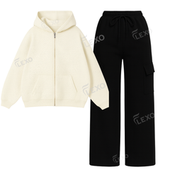 Straight Leg Cargo With Oversized Zipper