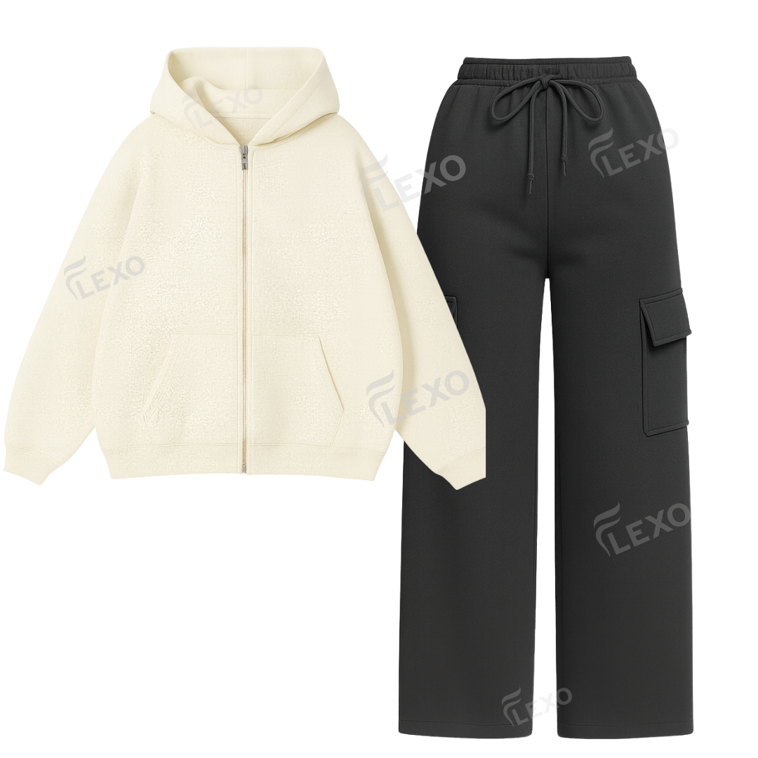 Straight Leg Cargo With Oversized Zipper