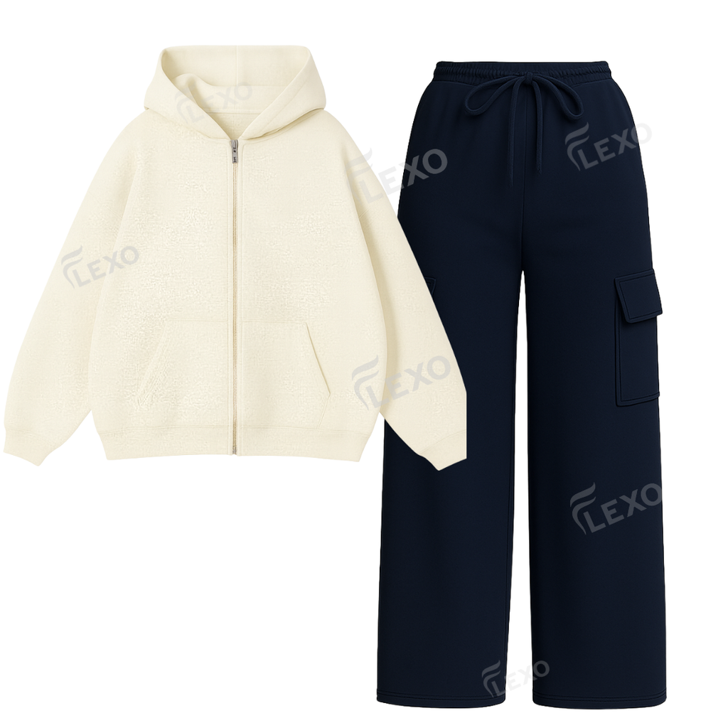 Straight Leg Cargo With Oversized Zipper