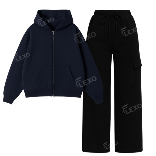 Straight Leg Cargo With Oversized Zipper