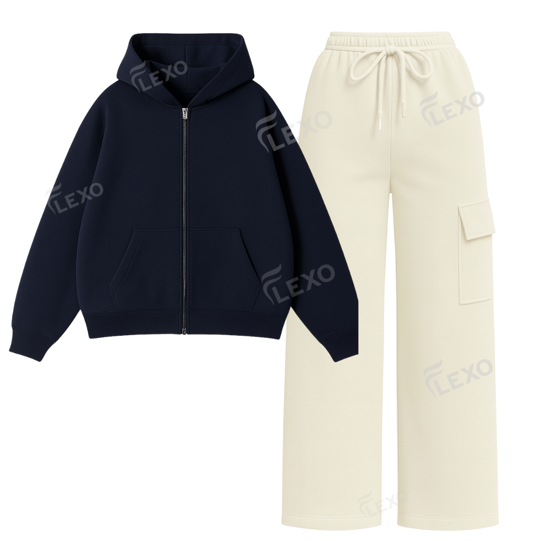 Straight Leg Cargo With Oversized Zipper