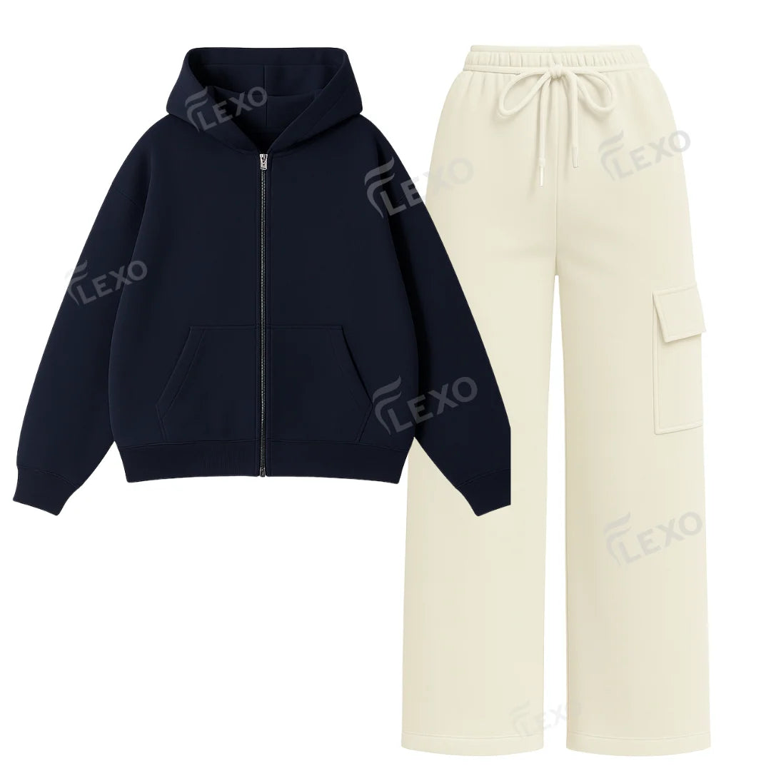 Straight Leg Cargo With Oversized Zipper