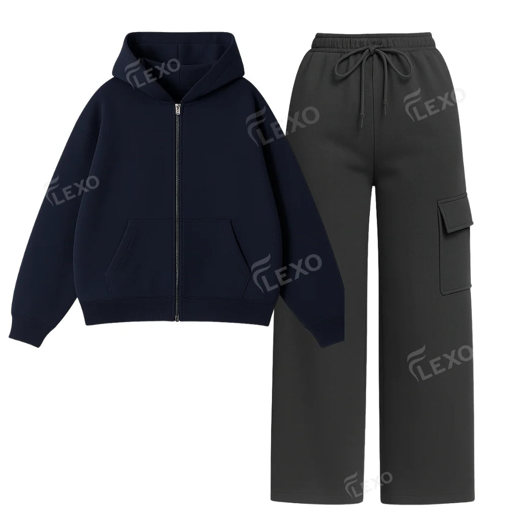 Straight Leg Cargo With Oversized Zipper