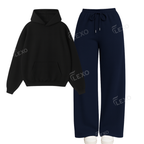 Straight Leg Trouser With Oversized Hoodie
