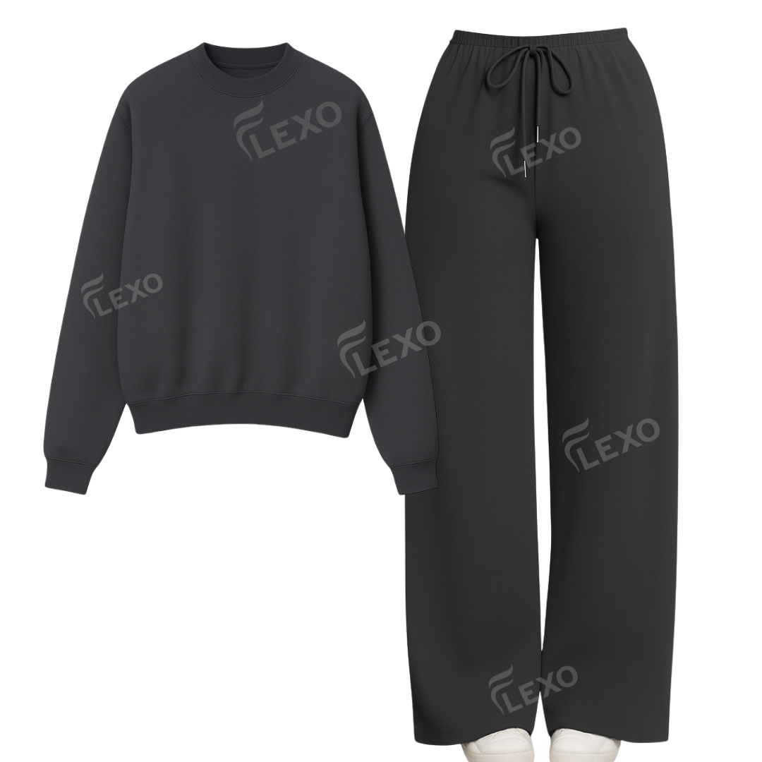 Straight Leg Trouser With Oversized Sweatshirt Main image