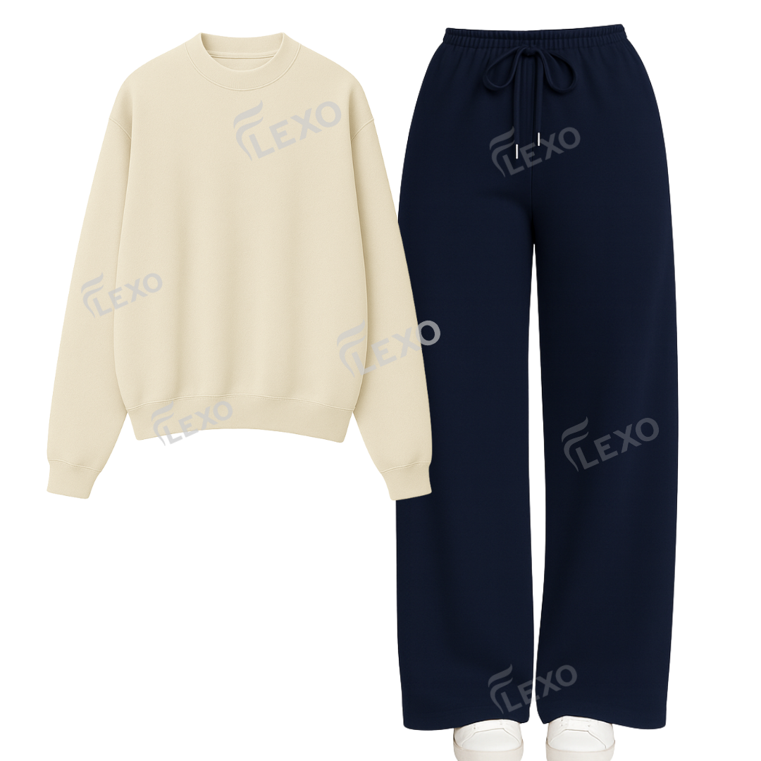 Straight Leg Trouser With Oversized Sweatshirt Secondary image