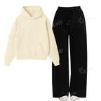 Straight Leg Trouser With Oversized Hoodie