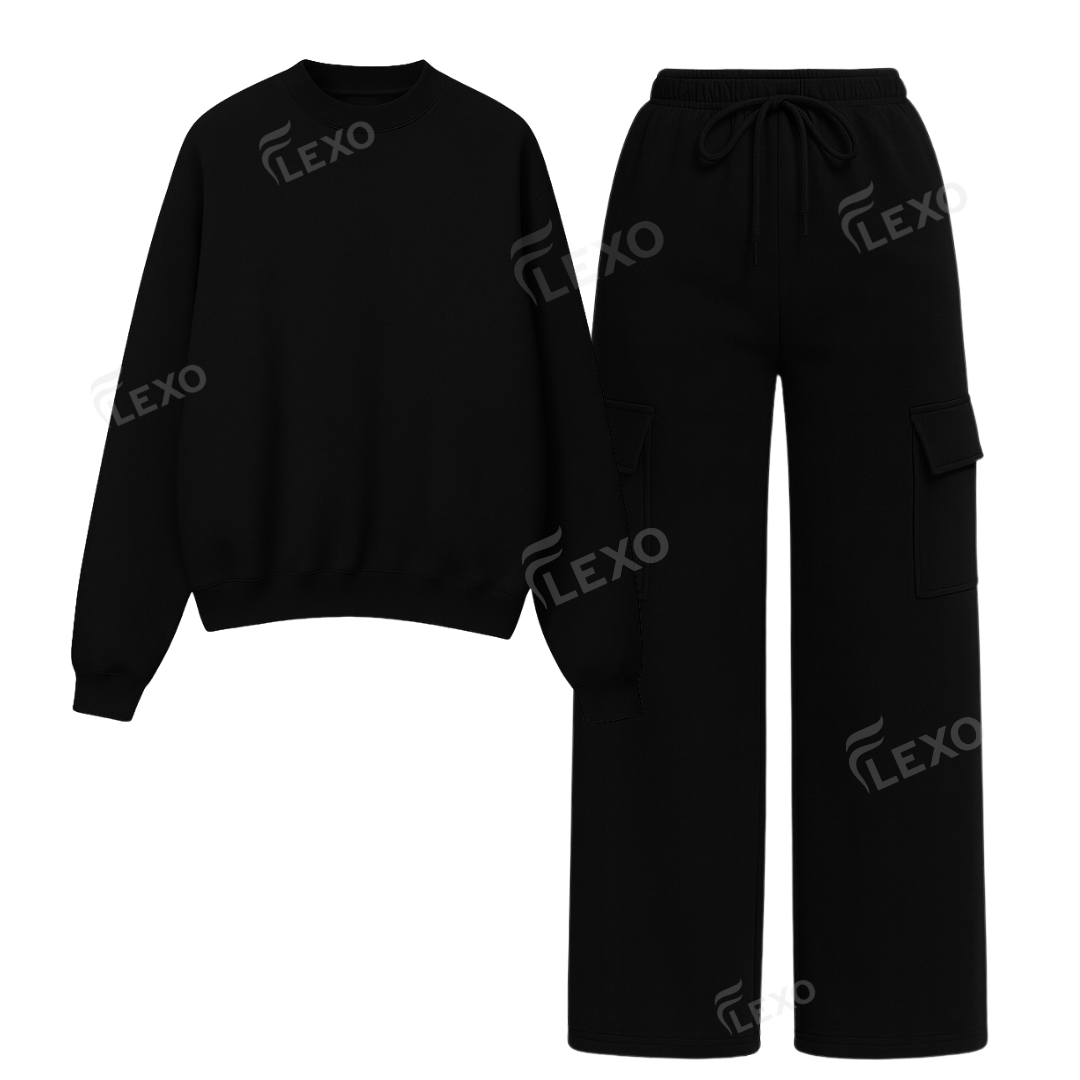 Straight Leg Cargo With Oversized Sweatshirt Main image