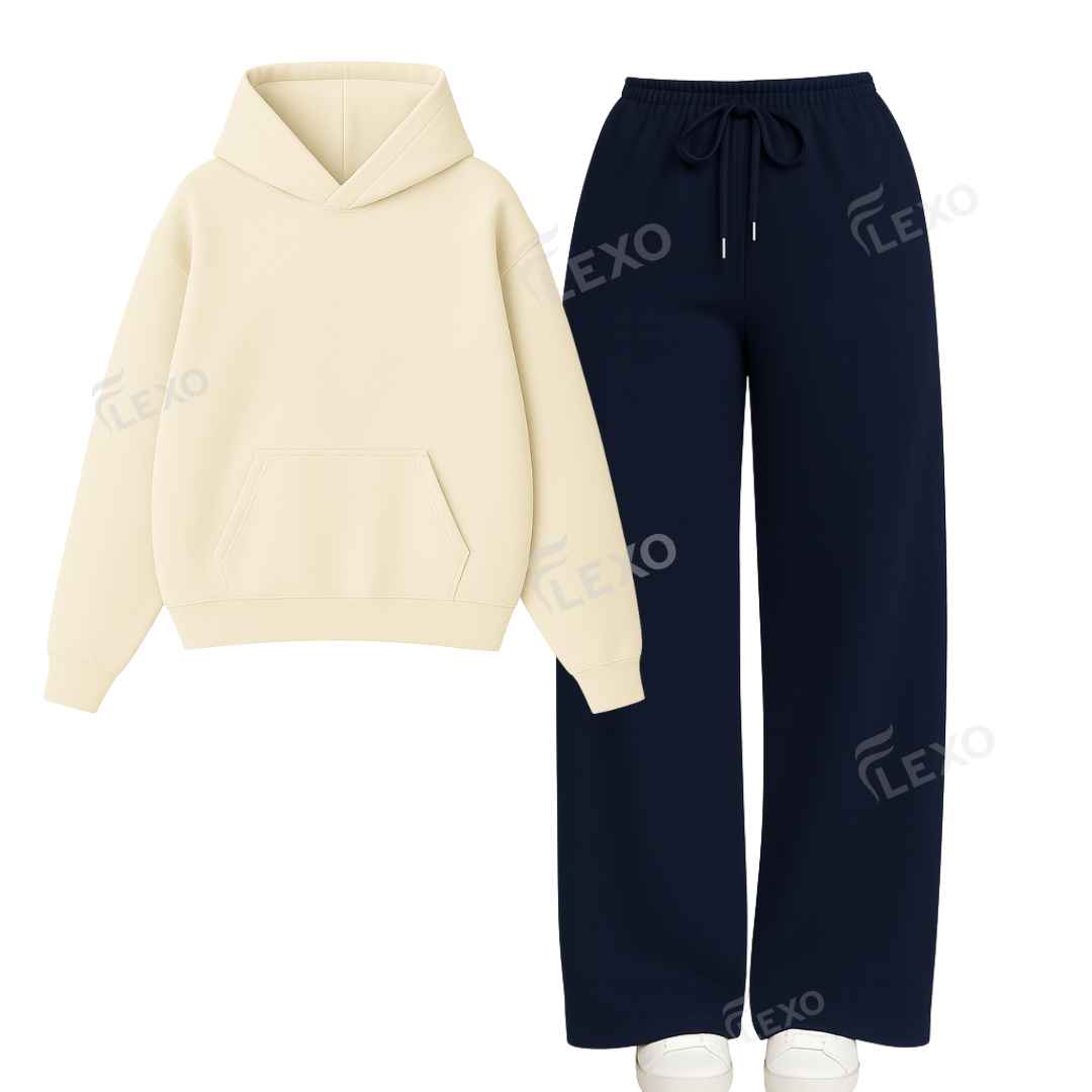 Straight Leg Trouser With Oversized Hoodie
