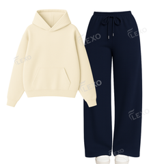Straight Leg Trouser With Oversized Hoodie