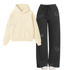 Straight Leg Trouser With Oversized Hoodie