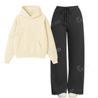 Straight Leg Trouser With Oversized Hoodie