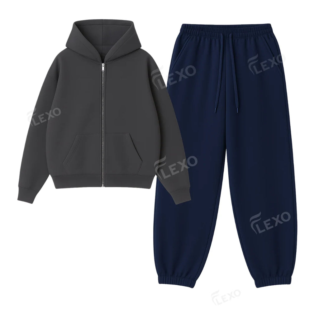 Oversized Sweatpant With Oversized Zipper