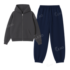 Oversized Sweatpant With Oversized Zipper