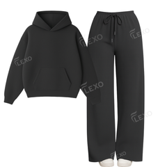 Straight Leg Trouser With Oversized Hoodie