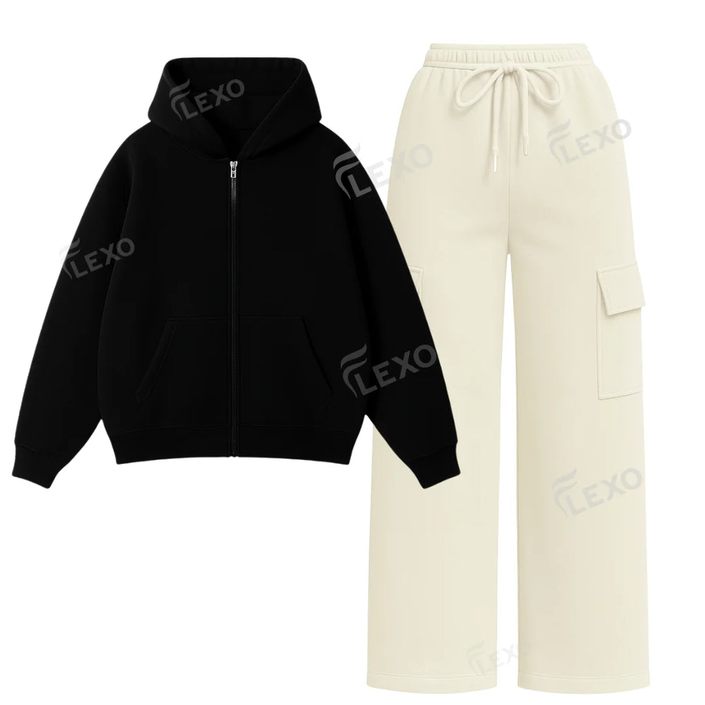 Straight Leg Cargo With Oversized Zipper