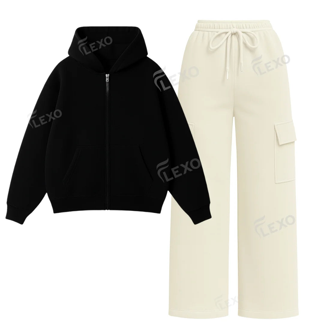 Straight Leg Cargo With Oversized Zipper