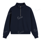 Oversize Drop Shoulder Mockneck