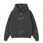 Oversize Drop Shoulder Zipper