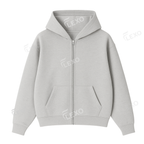 Oversize Drop Shoulder Zipper