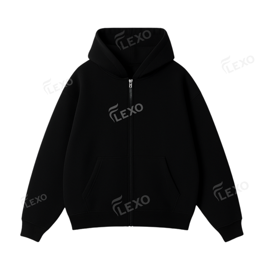 Oversize Drop Shoulder Zipper