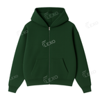 Oversize Drop Shoulder Zipper