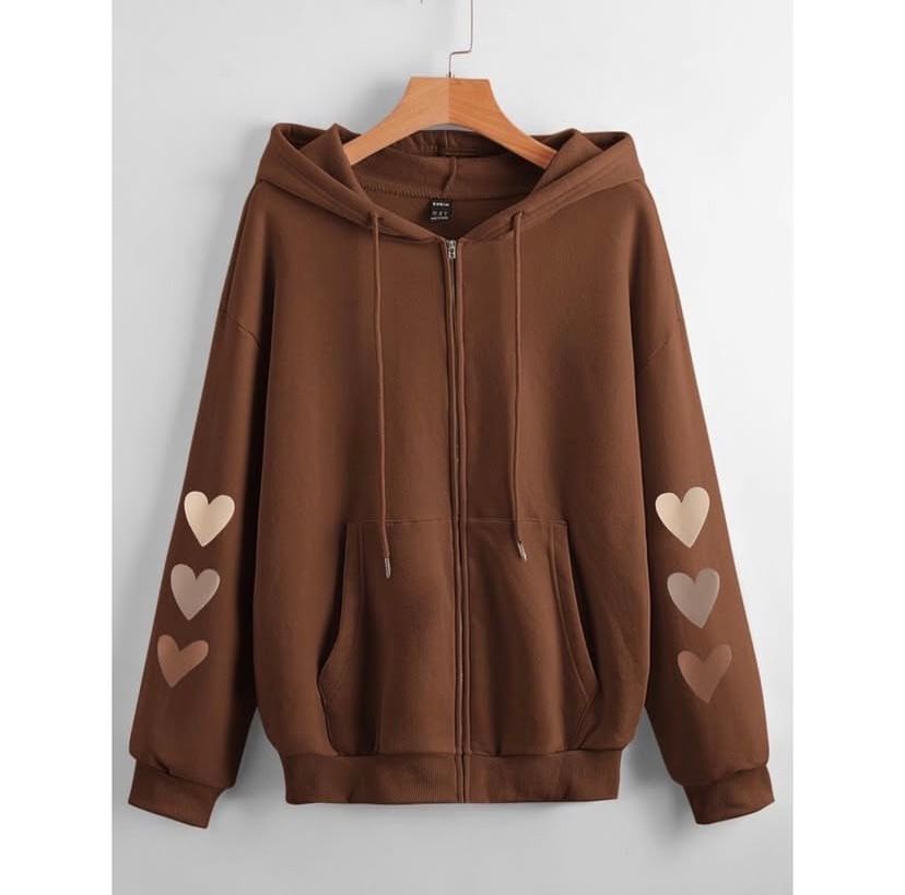 Heart Sleeves Regular Zipper