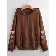 Heart Sleeves Regular Zipper