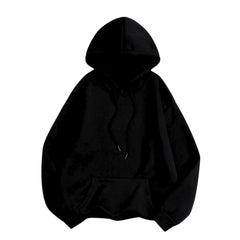 Black Drop Shoulder Oversize Hoodie