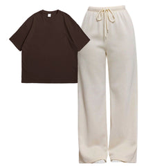 Oversize Tee With Straight Leg Trouser