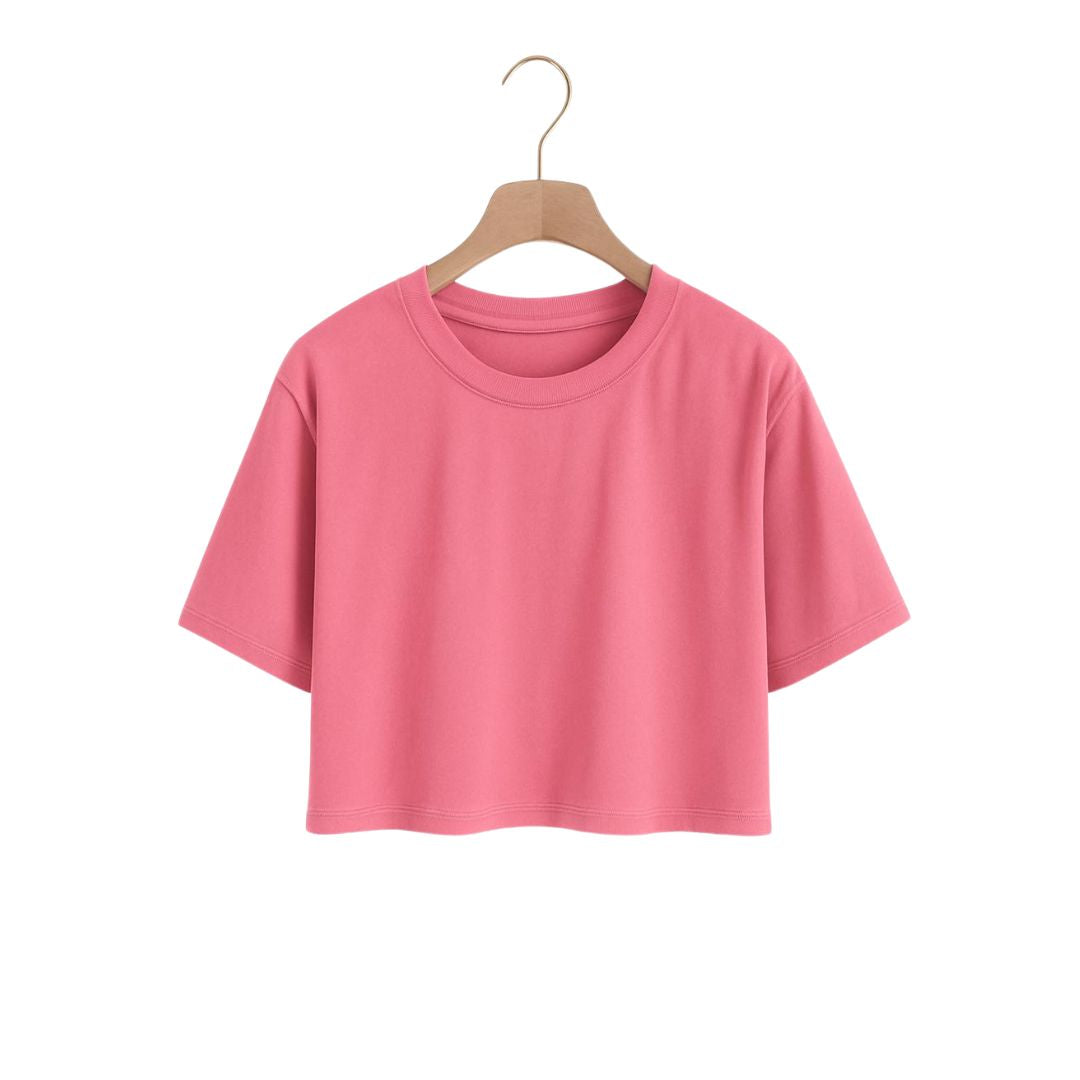 Pink Crop tee