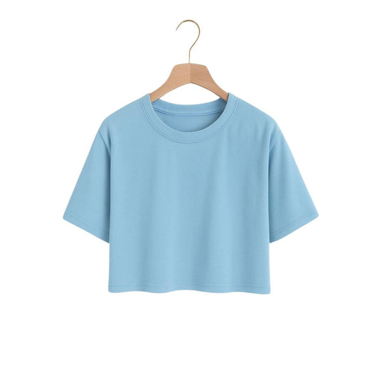 Sky Blue Crop tee