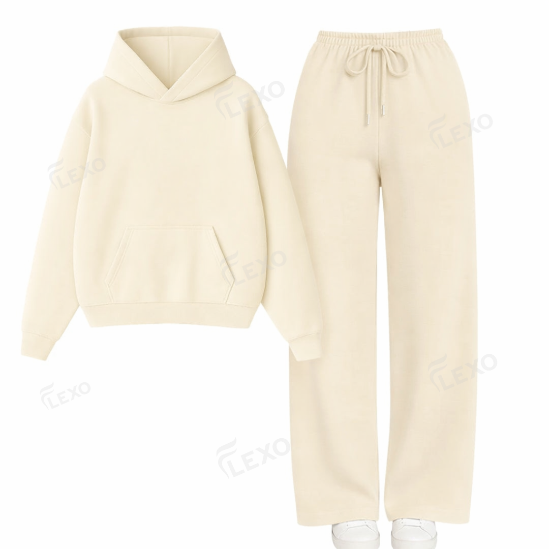 Straight Leg Trouser With Oversized Hoodie Main image