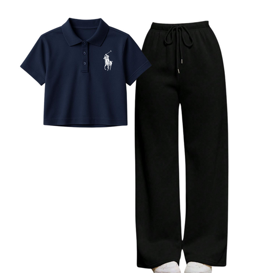 Flapper with Polo Crop Polo
