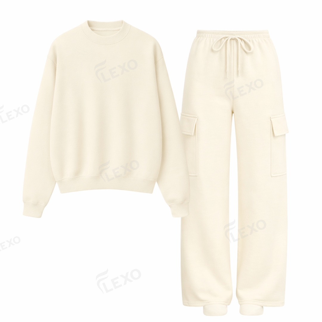 Straight Leg Cargo With Oversized Sweatshirt Main image