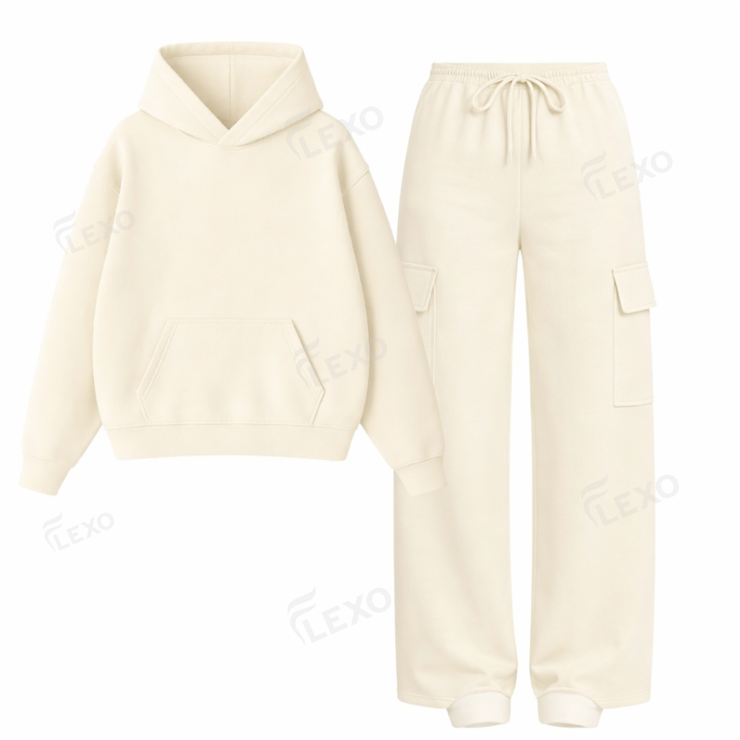 Straight Leg Cargo With Oversized Hoodie Main image