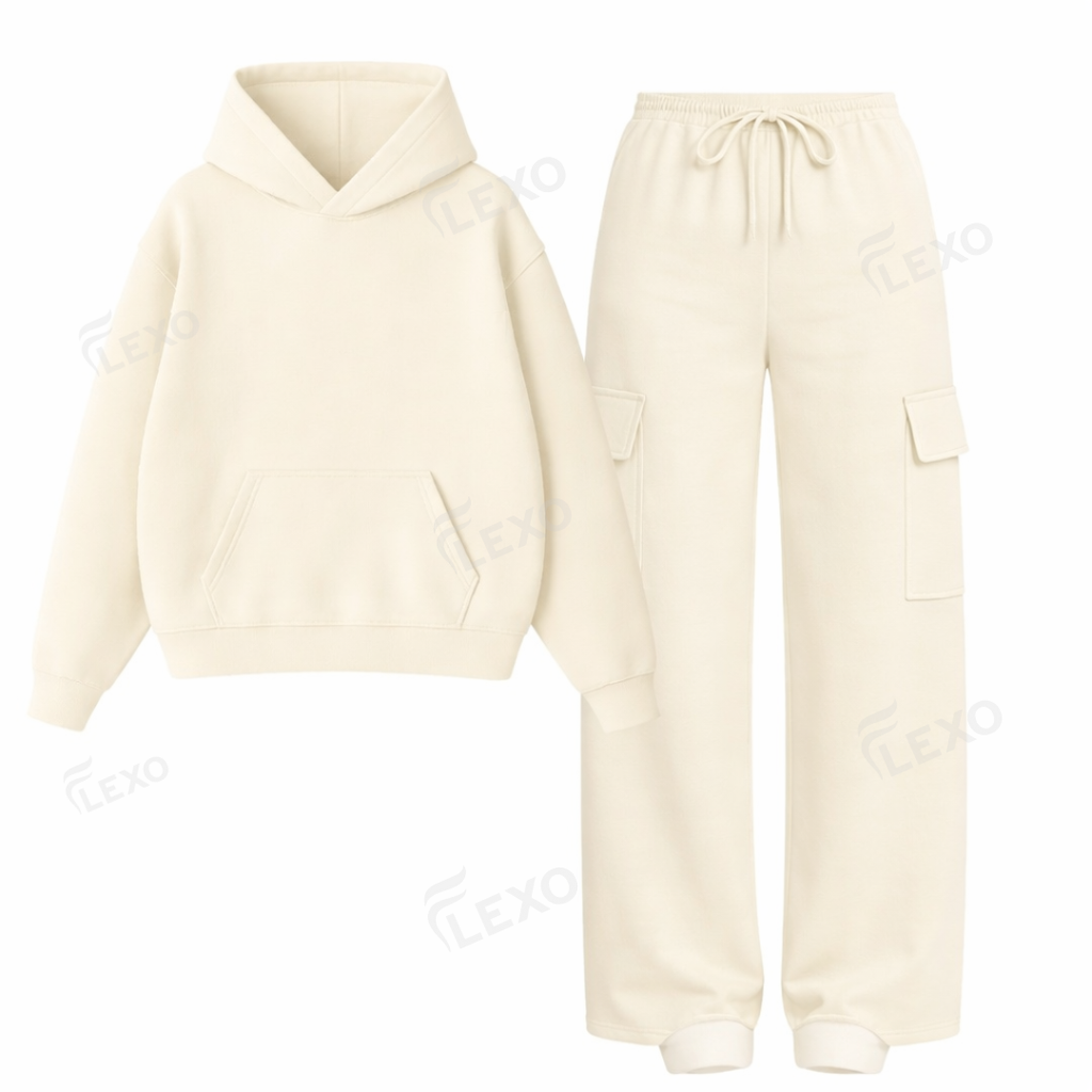 Straight Leg Cargo With Oversized Hoodie